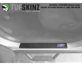 Tufskinz Front Door Sills Black w/Lady TRI-Color (Purple/Pink/Blue) Toyota Tacoma 2005-2021