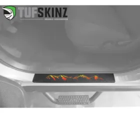 Tufskinz Front Door Sills Black w/Mountain Logo(TRI-Color) Toyota Tacoma 2005-2021