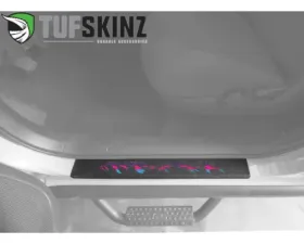 Tufskinz Front Door Sills Black w/Mountain Logo(Lady TRI-Color) Toyota Tacoma 2005-2021