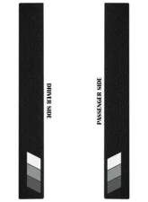 Tufskinz Front Door Sills Black w/TRI-Color (White/Gray/Dark Gray) Toyota Tacoma 2005-2021                                     - TAC052-TFLMP-471-X - Image 2