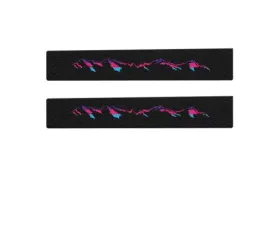 Tufskinz Rear Door Sills Black w/Mountain Logo(Lady TRI-Color) Toyota Tacoma 2005-2021