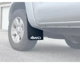 Tufskinz Front Mud Flaps Fits 2005-2015 Toyota Tacoma White (4WD) Logo Toyota Tacoma 2005-2015