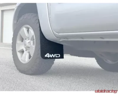 Tufskinz Front Mud Flaps Fits 2005-2015 Toyota Tacoma White (4WD) Logo Toyota Tacoma 2005-2015 - TAC059-ABT-203-X