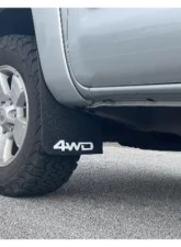 Tufskinz Front Mud Flaps Fits 2005-2015 Toyota Tacoma White (4WD) Logo Toyota Tacoma 2005-2015                                     - TAC059-ABT-203-X - Image 2