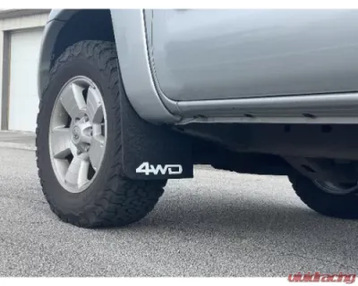 Tufskinz Front Mud Flaps Fits 2005-2015 Toyota Tacoma White (4WD) Logo Toyota Tacoma 2005-2015 - TAC059-ABT-203-X