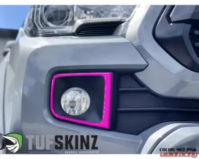 Tufskinz Foglight Accent Trim TRD Sport/ Off-Road Hot Pink Toyota Tacoma 2016-2021 - TAC064-HPK-G