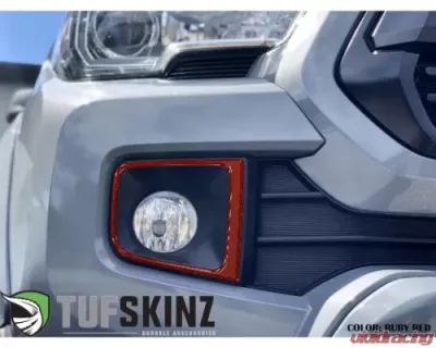 Tufskinz Foglight Accent Trim TRD Sport/ Off-Road Ruby Red (Similar to Barcelona Red) Toyota Tacoma 2016-2021 - TAC064-SNR-G