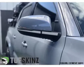 Tufskinz Mirror Accent Trim With Blinkers OE Color Cement Gray Toyota Tacoma 2016-2021