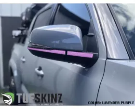 Tufskinz Mirror Accent Trim With Blinkers Lavender Purple Toyota Tacoma 2016-2021