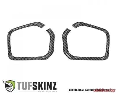 Tufskinz Foglight Accent Trim SR, SR5, Limited Real Carbon Fiber Domed Toyota Tacoma 2016-2021 - TAC069-DCF-G