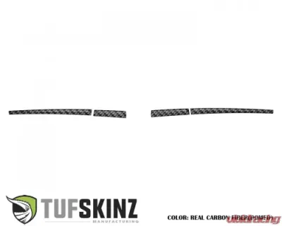 Tufskinz Mirror w/o Blinker Accent Trim Real Carbon Fiber Domed Toyota Tacoma 2016-2021 - TAC070-DCF-G