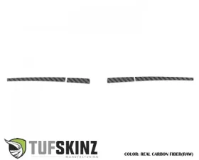 Tufskinz Mirror w/o Blinker Accent Trim Real Carbon Fiber Raw Toyota Tacoma 2016-2021