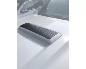 Tufskinz Hood Scoop Overlays Real Carbon Fiber Raw Toyota Tacoma 2016-2021