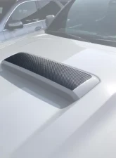 Tufskinz Hood Scoop Overlays Real Carbon Fiber Raw Toyota Tacoma 2016-2021                                     - TAC077-RCF-X - Image 2