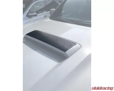 Tufskinz Hood Scoop Overlays Real Carbon Fiber Raw Toyota Tacoma 2016-2021 - TAC077-RCF-X
