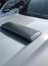 Tufskinz Hood Scoop Overlays Real Carbon Fiber Raw Toyota Tacoma 2016-2021                                     - TAC077-RCF-X - Image 2