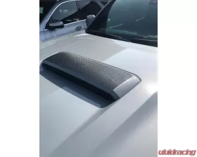 Tufskinz Hood Scoop Overlays Real Carbon Fiber Raw Toyota Tacoma 2016-2021 - TAC077-RCF-X