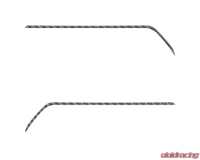 Tufskinz Front Door Switch Side Panel Inserts Real Carbon Fiber Domed Toyota Tacoma 2016-2021 - TAC080-DCF-G