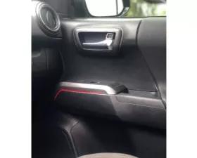 Tufskinz Front Door Switch Side Panel Inserts OE Color Gloss TRD Red Toyota Tacoma 2016-2021