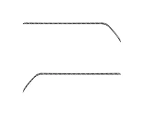Tufskinz Rear Door Switch Side Panel Inserts Real Carbon Fiber Domed Toyota Tacoma 2016-2021
