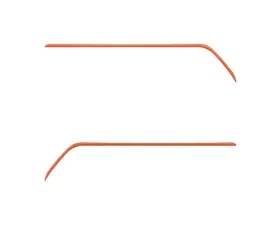 Tufskinz Rear Door Switch Side Panel Inserts Inferno (Similar to Exterior Inferno Orange) Toyota Tacoma 2016-2021