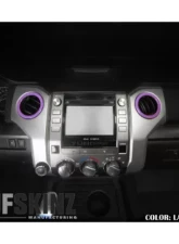 Tufskinz AC Vent Rings V2 Accent Trim Lavender Purple Toyota Tundra 2014-2021                                     - TUN019-PURTX-G - Image 2