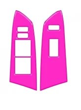 Tufskinz Front Door Switch Panel Accent Trim Hot Pink Toyota Tundra 2014-2021                                     - TUN027-HPK-G - Image 2