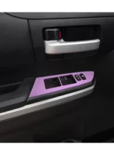 Tufskinz Front Door Switch Panel Accent Trim Lavender Purple Toyota Tundra 2014-2021                                     - TUN027-PUR-G - Image 2