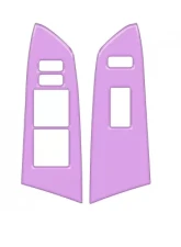 Tufskinz Front Door Switch Panel Accent Trim Lavender Purple Toyota Tundra 2014-2021                                     - TUN027-PUR-G - Image 2