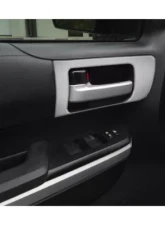 Tufskinz Front Door Pull Panel Accent Trim Front Doors Only OE Color Silver Sky Metallic Toyota Tundra 2014-2021                                     - TUN028-GTO-G - Image 2