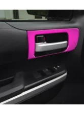 Tufskinz Front Door Pull Panel Accent Trim Front Doors Only Hot Pink Toyota Tundra 2014-2021                                     - TUN028-HPK-G - Image 2