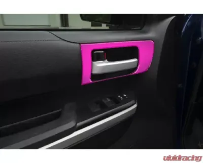 Tufskinz Front Door Pull Panel Accent Trim Front Doors Only Hot Pink Toyota Tundra 2014-2021 - TUN028-HPK-G