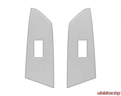 Tufskinz Crewmax Rear Door Switch Panel Accent Trim OE Color Silver Sky Metallic Toyota Tundra 2014-2021 - TUN029-GTO-G