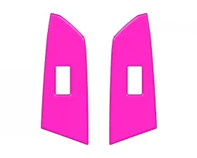 Tufskinz Crewmax Rear Door Switch Panel Accent Trim Hot Pink Toyota Tundra 2014-2021