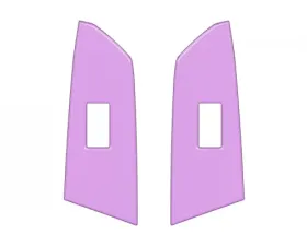 Tufskinz Crewmax Rear Door Switch Panel Accent Trim Lavender Purple Toyota Tundra 2014-2021
