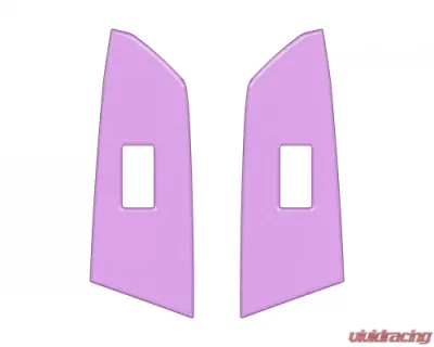 Tufskinz Crewmax Rear Door Switch Panel Accent Trim Lavender Purple Toyota Tundra 2014-2021 - TUN029-PUR-G