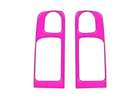 Tufskinz Crewmax Rear Door Pull Panel Accent Trim Hot Pink Toyota Tundra 2014-2021