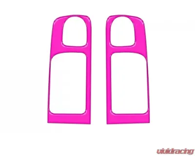 Tufskinz Crewmax Rear Door Pull Panel Accent Trim Hot Pink Toyota Tundra 2014-2021 - TUN030-HPK-G