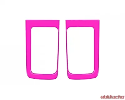 Tufskinz D-Cab Rear Door Pull Panel Accent Trim Hot Pink Toyota Tundra 2014-2021 - TUN032-HPK-G