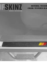 Tufskinz Crew Max Rear Door Sill Trim Black w/TRI-Color (Yellow/Orange/Red) Toyota Tundra 2007-2021                                     - TUN039-TFLMP-450-X - Image 2