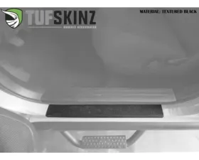 Tufskinz Crew Max Rear Door Sill Trim Plain Black Toyota Tundra 2007-2021