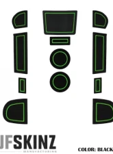 Tufskinz Manual Transmission Interior Foam Inserts Black/Green Subaru WRX 2015-2021                                     - WRX002-FGN-X - Image 2
