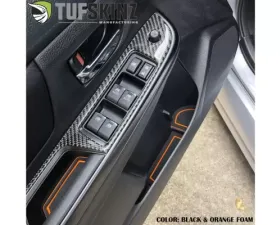 Tufskinz Manual Transmission Interior Foam Inserts Black/Orange Subaru WRX 2015-2021
