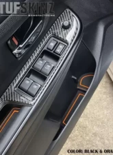 Tufskinz Manual Transmission Interior Foam Inserts Black/Orange Subaru WRX 2015-2021                                     - WRX002-FOG-X - Image 2