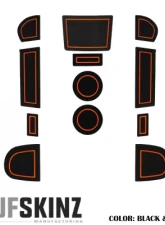 Tufskinz Manual Transmission Interior Foam Inserts Black/Orange Subaru WRX 2015-2021                                     - WRX002-FOG-X - Image 2