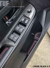 Tufskinz Manual Transmission Interior Foam Inserts Black/Pink Subaru WRX 2015-2021                                     - WRX002-FPN-X - Image 2