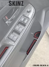 Tufskinz Manual Transmission Interior Foam Inserts Black/Red Subaru WRX 2015-2021                                     - WRX002-FRD-X - Image 3