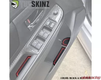 Tufskinz Manual Transmission Interior Foam Inserts Black/Red Subaru WRX 2015-2021 - WRX002-FRD-X