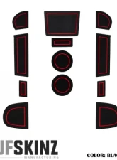 Tufskinz Manual Transmission Interior Foam Inserts Black/Red Subaru WRX 2015-2021                                     - WRX002-FRD-X - Image 3