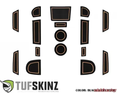 Tufskinz Manual Transmission Interior Foam Inserts Black/Tan Subaru WRX 2015-2021 - WRX002-FTN-X